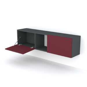 Multi 14HA Mobile multiuso, orizzontale, 2 ante e vano a giorno 144x31h36